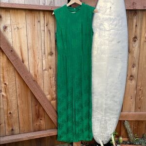 Asos green floral jumpsuit